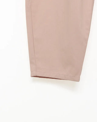 Pleated cotton wide-leg pants