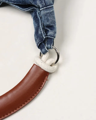 Denim shoulder bag