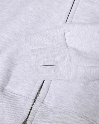 (Unisex) Double Zip Fleece-Lined Hoodie