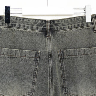 (Unisex) Vintage Wash Denim Pants