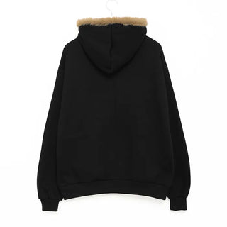 Lettering Hooded Zip-Up