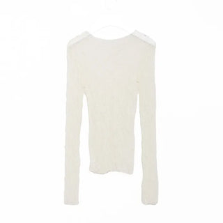 See-through vintage lace knit