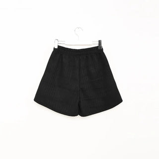 String knit shorts