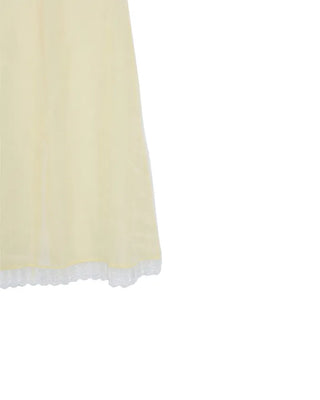 Layered sheer midi skirt