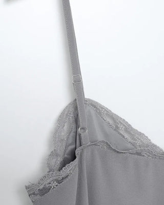 Chiffon lace frill camisole dress