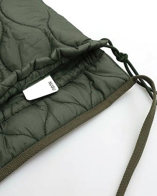 Quilted string bag