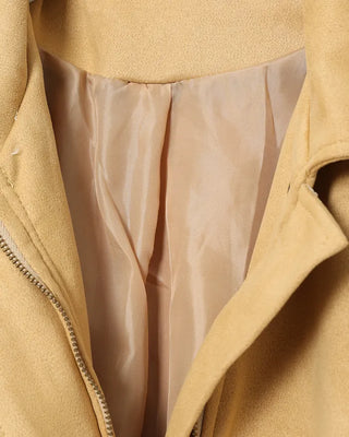 Oversized suede blouson