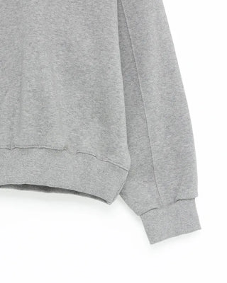 Color-block brushed fleece sweatshirt