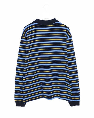 Oversized Striped Polo T-Shirt