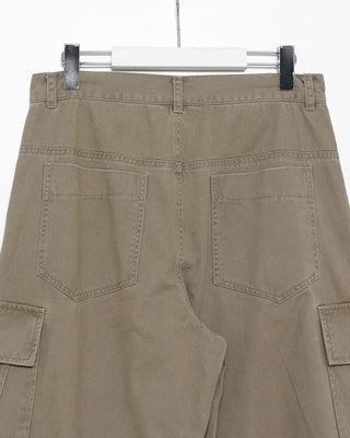 (Unisex) Vintage Wash Flap Cargo Pocket Pants