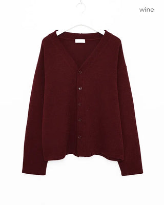 Oversized V-neck cardigan