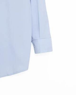 Tie-set loose-fit shirt blouse
