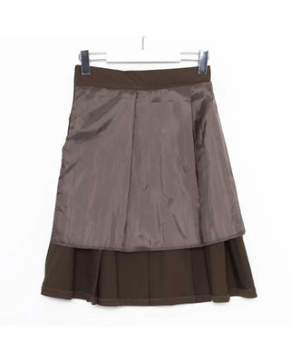 Pleated midi skirt