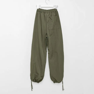 Nylon wide Joker pants
