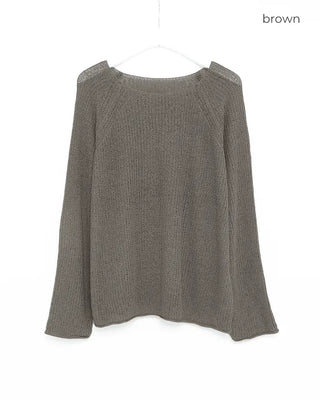 See-through oversized knit