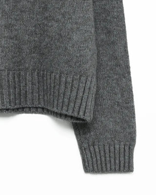 Crop Half Knit Zip