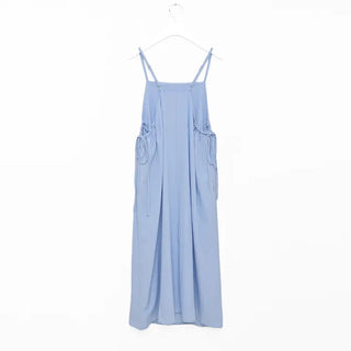 Sleeveless Shirred Long Dress