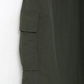Side pocket nylon cargo skirt