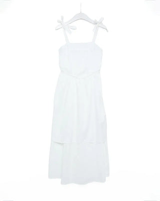 Ribbon flared long skirt