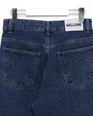 Wide denim pants