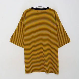 Two-tone border boxy T-shirt