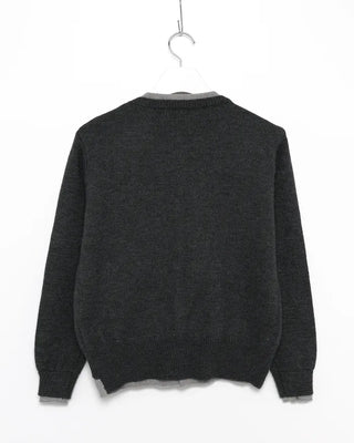 Double-breasted round cardigan