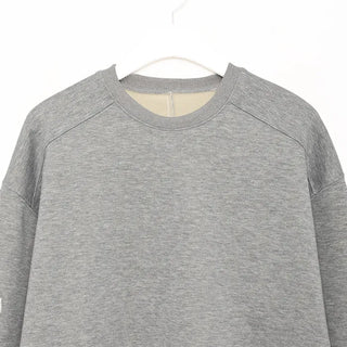 Brushed slit sweatshirt