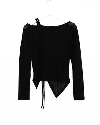 Asymmetrical String Knit