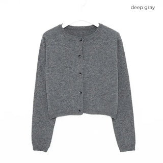 Basic Round Neck Cardigan