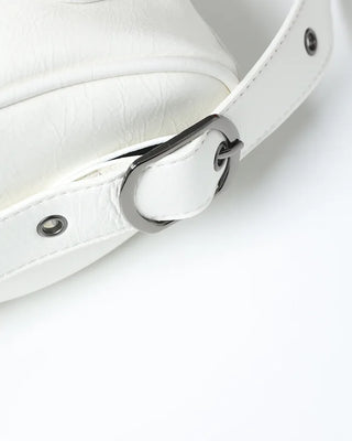 Eyelet Shoulder Mini Boston Bag