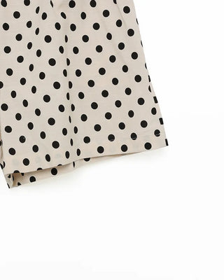 Patterned elastic waist shorts