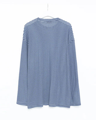 Striped round neck long-sleeved T-shirt