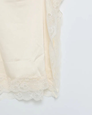 Wide lace side slit camisole