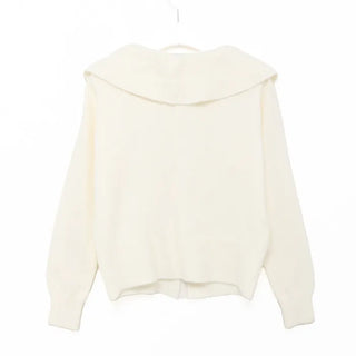 Ribbon Frill Collar Cardigan