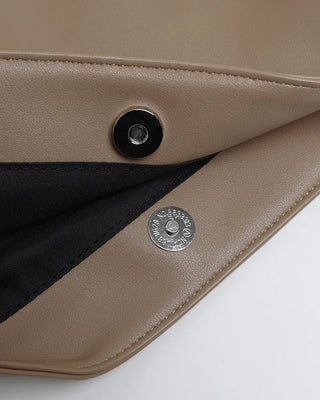 Vegan Leather Basic Shoulder Bag