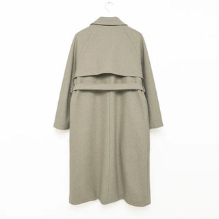 Basic belted long coat