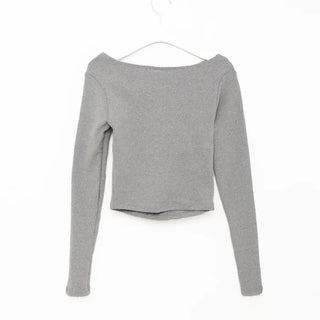 Gathered Slim Fit Long T-Shirt