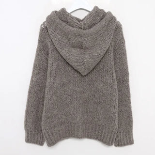 Alpaca wool parka knit