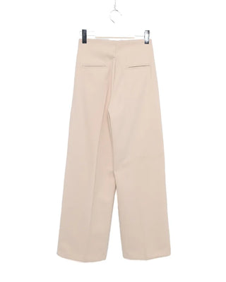 Brushed wide-fit slacks