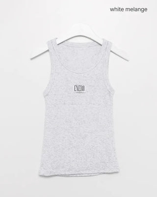 Bust One Tag Slim Rib Tank Top