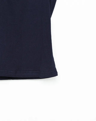 Ribbed button cropped t-shirt