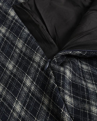 Checkered midi skirt