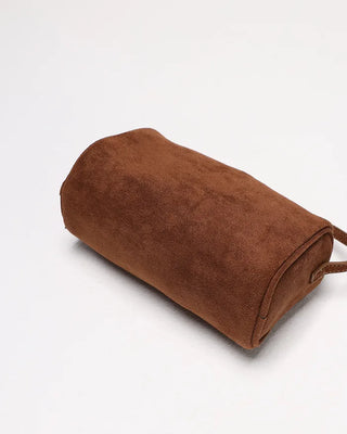 Suede Square Belt Shoulder Bag