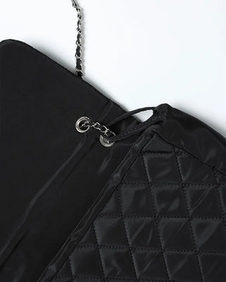 Quilted chain shoulder bag