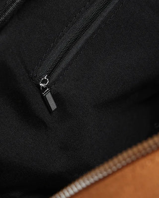 Suede belt buckle shoulder bag