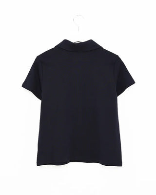 Round collar short-sleeve T-shirt