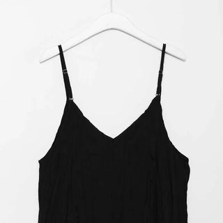 Wrinkle Camisole Long Dress