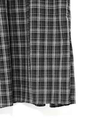 Checked camisole long dress