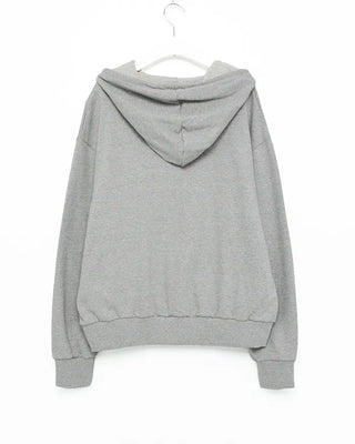 Asymmetrical zip-up hoodie