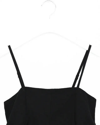 Pleated camisole and wide-leg pants set